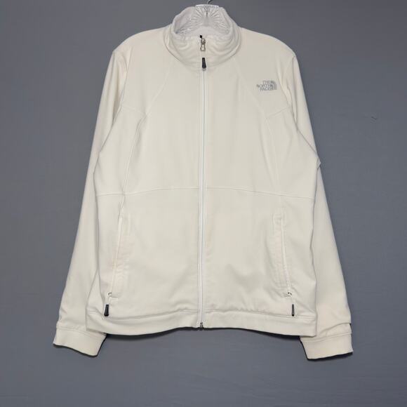 NORTH FACE Womens White Full Zip Jacket Coat  Size XL  - Picture 1 of 4